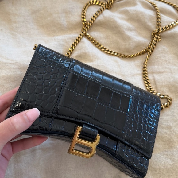 Balenciaga Handbags - Black Balenciaga Crossbody Hourglass Bag